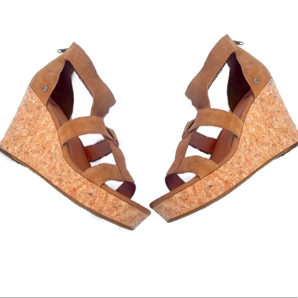 UGG Whitney Wedge Sandal (Chestnut) - Picture 5 of 11